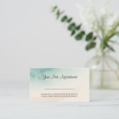 Aqua Fade your next Applaus Business Card Visitenkarte (Stehend Vorderseite)