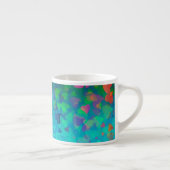 Aqua Falling Hearts Espressotasse (Rechts)