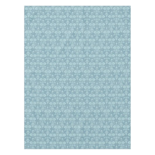 Aqua Fancy Damastmuster Tischdecke (Vorderseite)