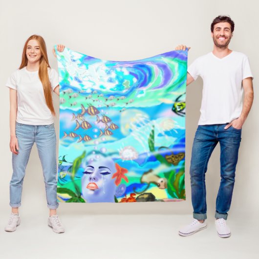 Aqua Fantasy Fleece Blanket (Beispiel)