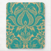 Aqua Fantasy Floral Mouse Pad Mousepad (Vorne)