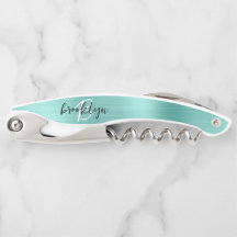 Aqua Faux gebürstetes Metall-Monogramm Schrift