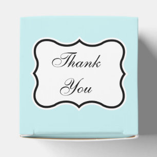 Aqua Favor Box Geschenkschachtel