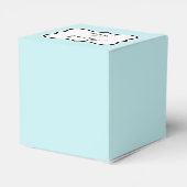 Aqua Favor Box Geschenkschachtel (Rückseite)