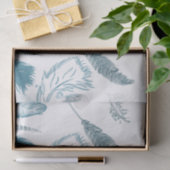 Aqua Feathers Seidenpapier (Geschenk)