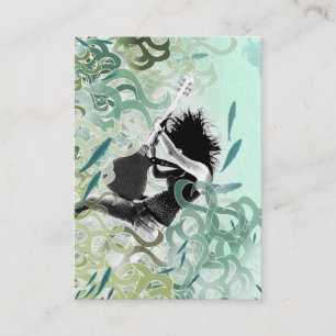 "Aqua-Feuer-" mollige Karte