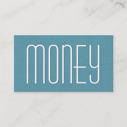 Aqua FINANCIAL PLANNER Simple Style V46 Visitenkarte (Vorderseite)