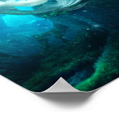 Aqua Fiona Mermaid Poster (Ecke)