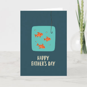 Aqua Fisch Vatertagskarte Karte