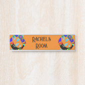 Aqua Fish Eastern Design Door Schild (Vorderseite )