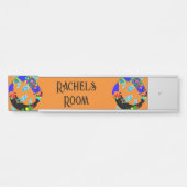 Aqua Fish Eastern Design Door Schild (Vorderseite )