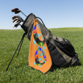 Aqua Fish Eastern Design Golf Handtuch (Gras)