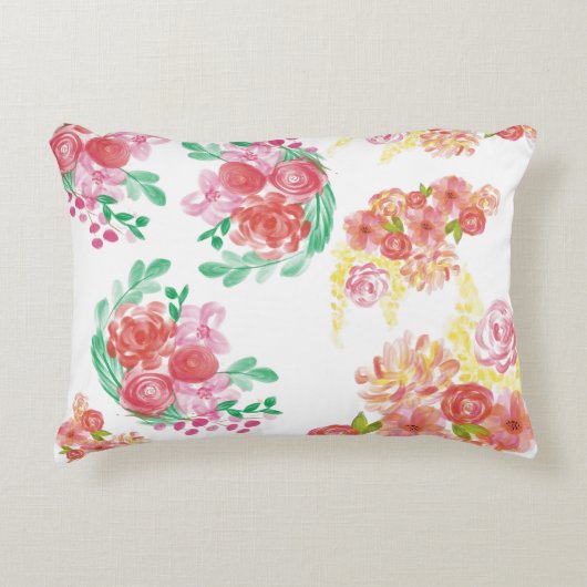 Aqua fleur dekokissen (Vorderseite)