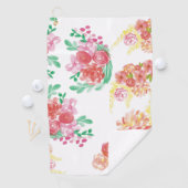 Aqua fleur golfhandtuch (Insitu)