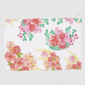 Aqua fleur golfhandtuch (Horizontal)