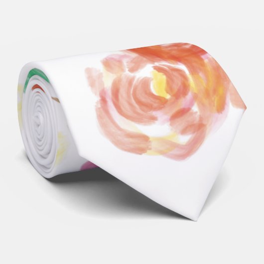 Aqua fleur krawatte (Gerollt)