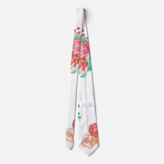 Aqua fleur krawatte (Rückseite)