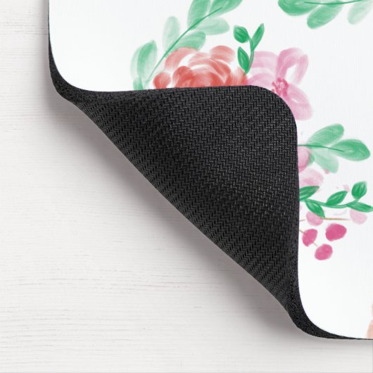 Aqua fleur mousepad (Ecke)