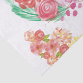 Aqua fleur seidenpapier (Detail)