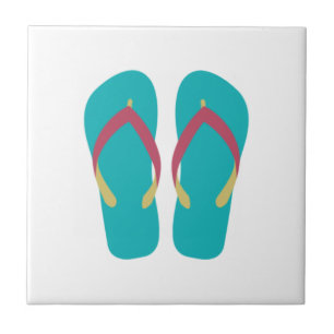 Aqua Flip Flops Fliese