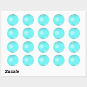 Aqua Floating Kreise und Blasen Aufkleber (Blatt)