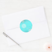 Aqua Floating Kreise und Blasen Aufkleber (Umschlag)