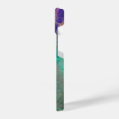 Aqua Floral Abstrakt Unterwasser Garten iPhone Hülle (Linke Seite)