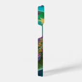 Aqua Floral Abstrakt Unterwasser Garten iPhone Hülle (Rechte Seite)