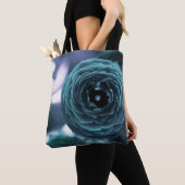 Aqua Floral Tote Bag Tasche (Von Nahem)