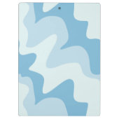 Aqua Focus Blue Tones Klemmbrett (Rückseite)