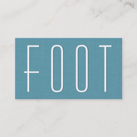 Aqua FOOT REFLEXOLOGY Simple Style V63D Visitenkarte (Vorderseite)