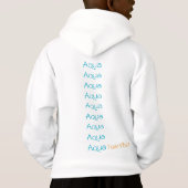 Aqua Foxy Vibes Hoodie (Rückseite)