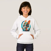 Aqua Foxy Vibes Hoodie (Vorne ganz)