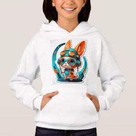 Aqua Foxy Vibes Hoodie