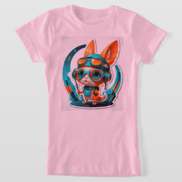 Aqua Foxy Vibes T-Shirt