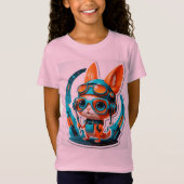 Aqua Foxy Vibes T-Shirt (Vorderseite)