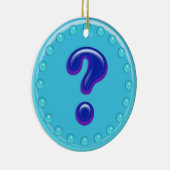 Aqua-Fragezeichen Keramikornament (Rechts)