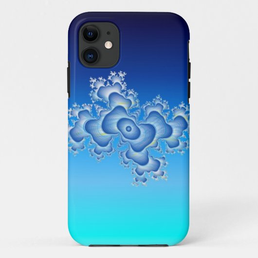 Aqua-Fraktal Case-Mate iPhone Hülle (Rückseite)