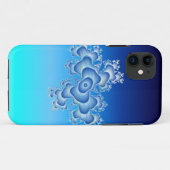Aqua-Fraktal Case-Mate iPhone Hülle (Rückseite (Horizontal))