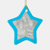 Aqua Frame Star Ornament (Rechts)