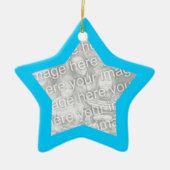 Aqua Frame Star Ornament (Vorne)
