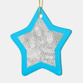 Aqua Frame Star Ornament (Links)