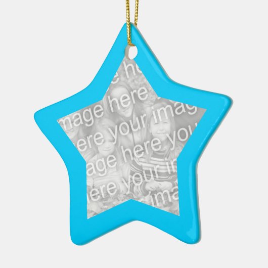 Aqua Frame Star Ornament (Links)