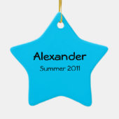 Aqua Frame Star Ornament (Hinten)