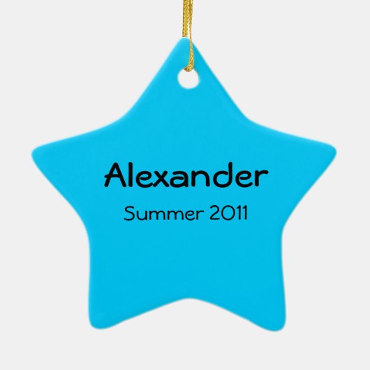 Aqua Frame Star Ornament (Hinten)