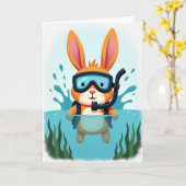 Aqua-Freund-Aventüre-Karte Karte (Gelbe Blume)