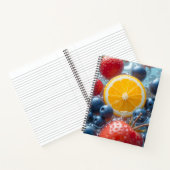 Aqua Frucht-Medley Notizblock (Innenseite)