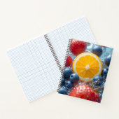Aqua Frucht-Medley Notizblock (Innenseite)