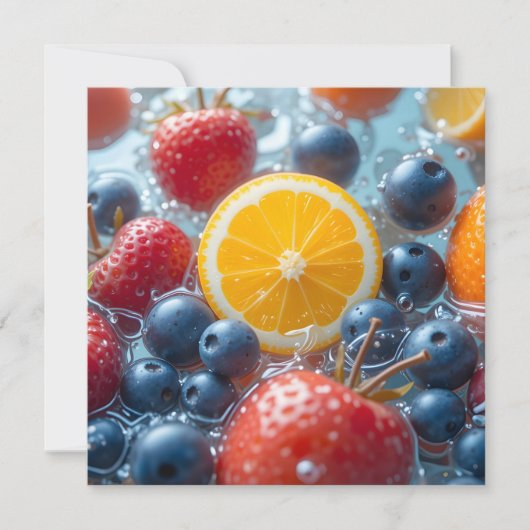 Aqua Frucht-Medley Save The Date (Vorderseite)