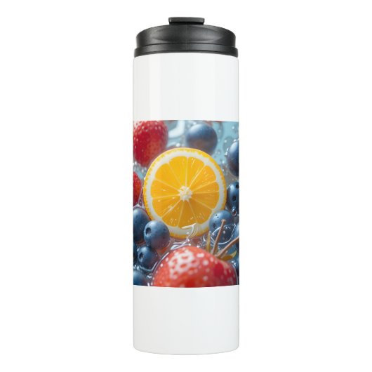 Aqua Frucht-Medley Thermosbecher (Vorderseite)